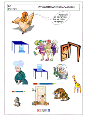 okul öncesi aynı kavramı bul egzersizleri